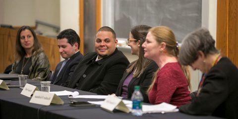 Wilmer Garcia with his legal team